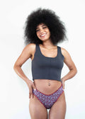 Lea - Culotte menstruelle ado en coton bio flux moyen +++
