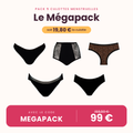 Pack 5 culottes menstruelles Louloucup – Flux léger à très abondant