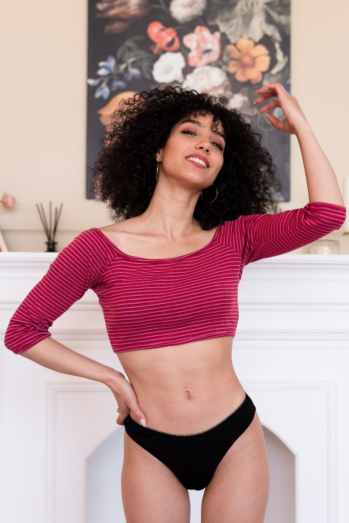Culotte menstruelle lavable Lucie flux moyen Louloucup louloucup