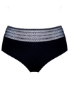 black lace seamless menstrual panties
